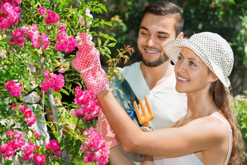 Secure landscaping payment options with encrypted transaction protection