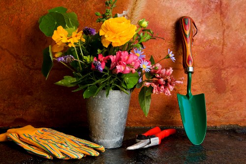 Reusable garden materials donated through local charity partnerships